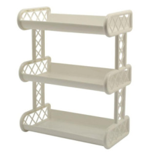 Półka łazienkowa 3-poziomowa plastik biały